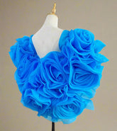 Luxury 3D Floral Couture Cape
